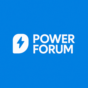 Media 'PowerForum_Logo_ElectricBlue.png' in album 'PowerForum – Official Media & Branding'